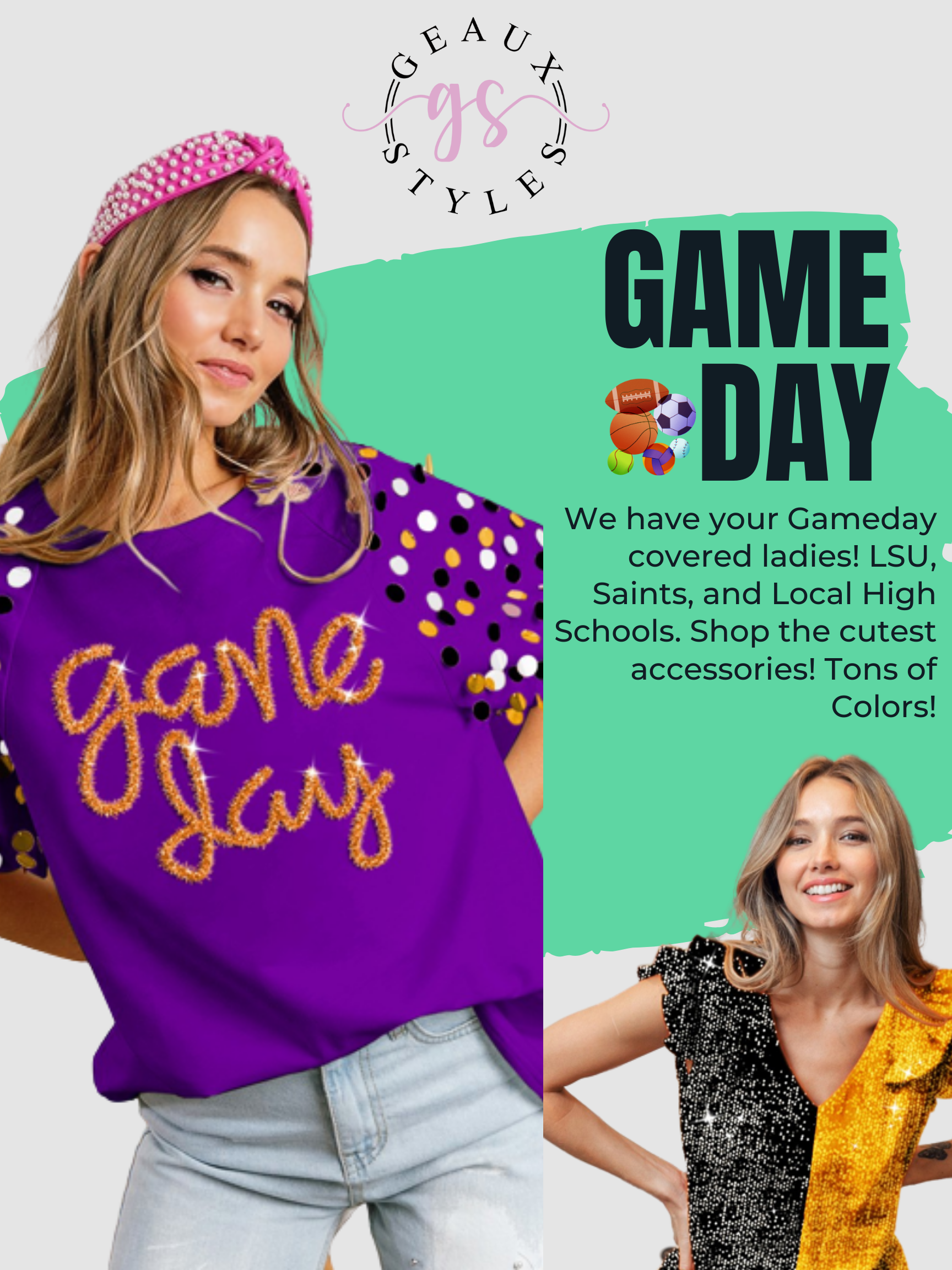 Akron Zips Vive La Fete Game Day Collegiate Large Logo on Thigh and Wa —  Vive La Fête - Online Apparel Store