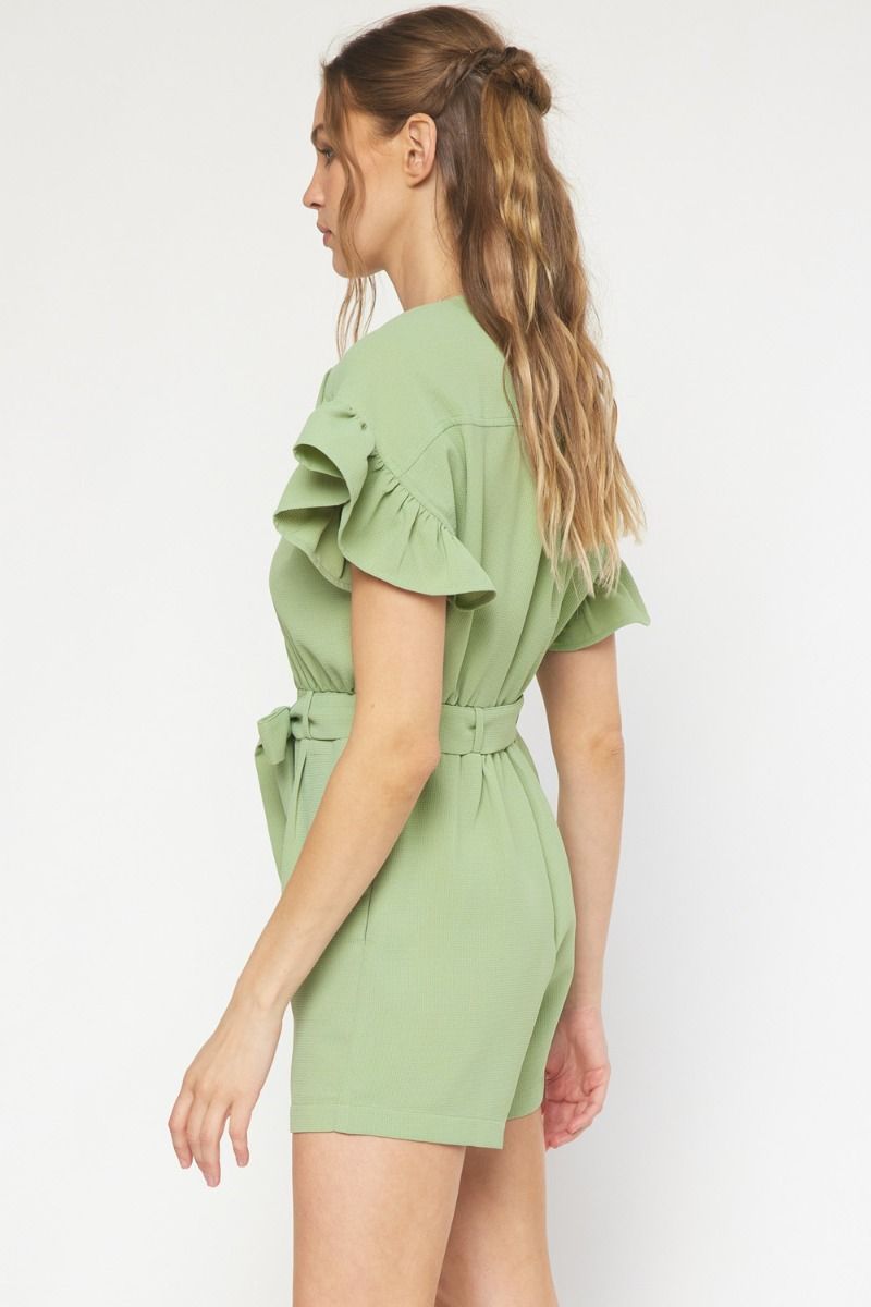 Lt Olive romper