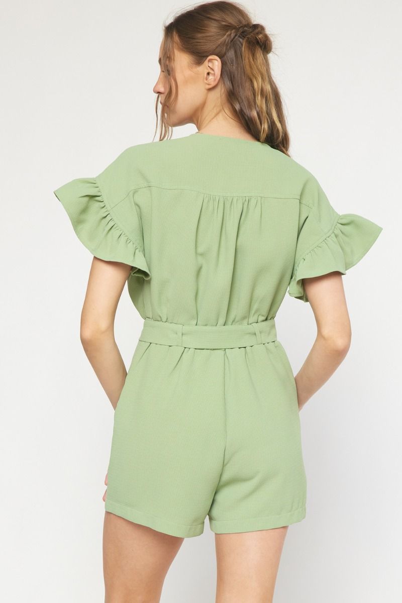 Lt Olive romper