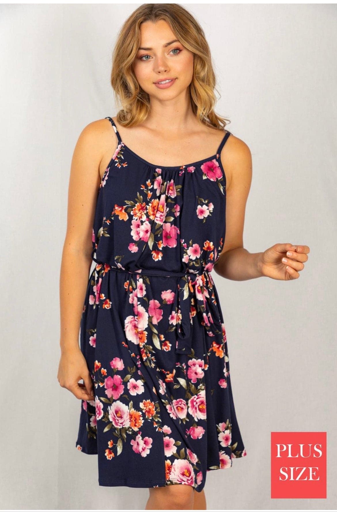 Curvy floral dress