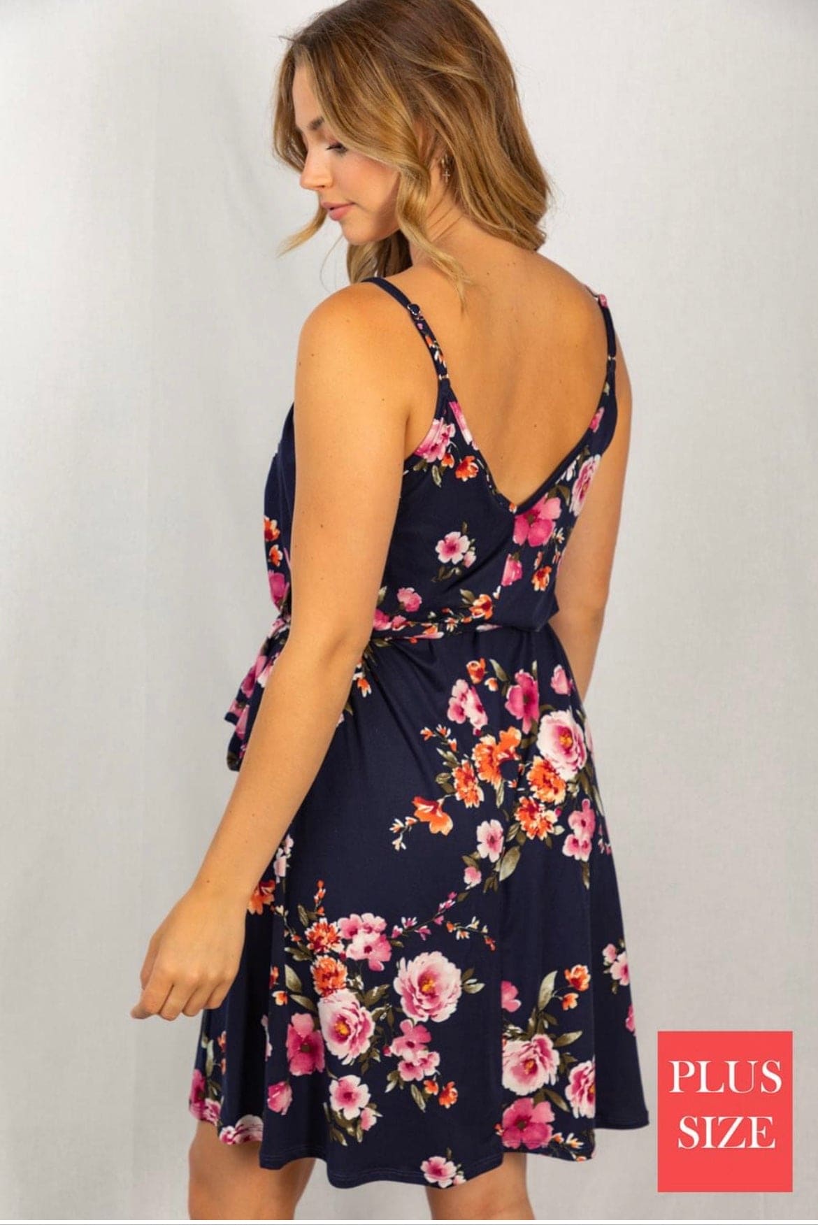 Curvy floral dress