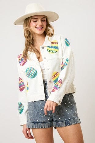 Easter sequin Easter Egg jacket