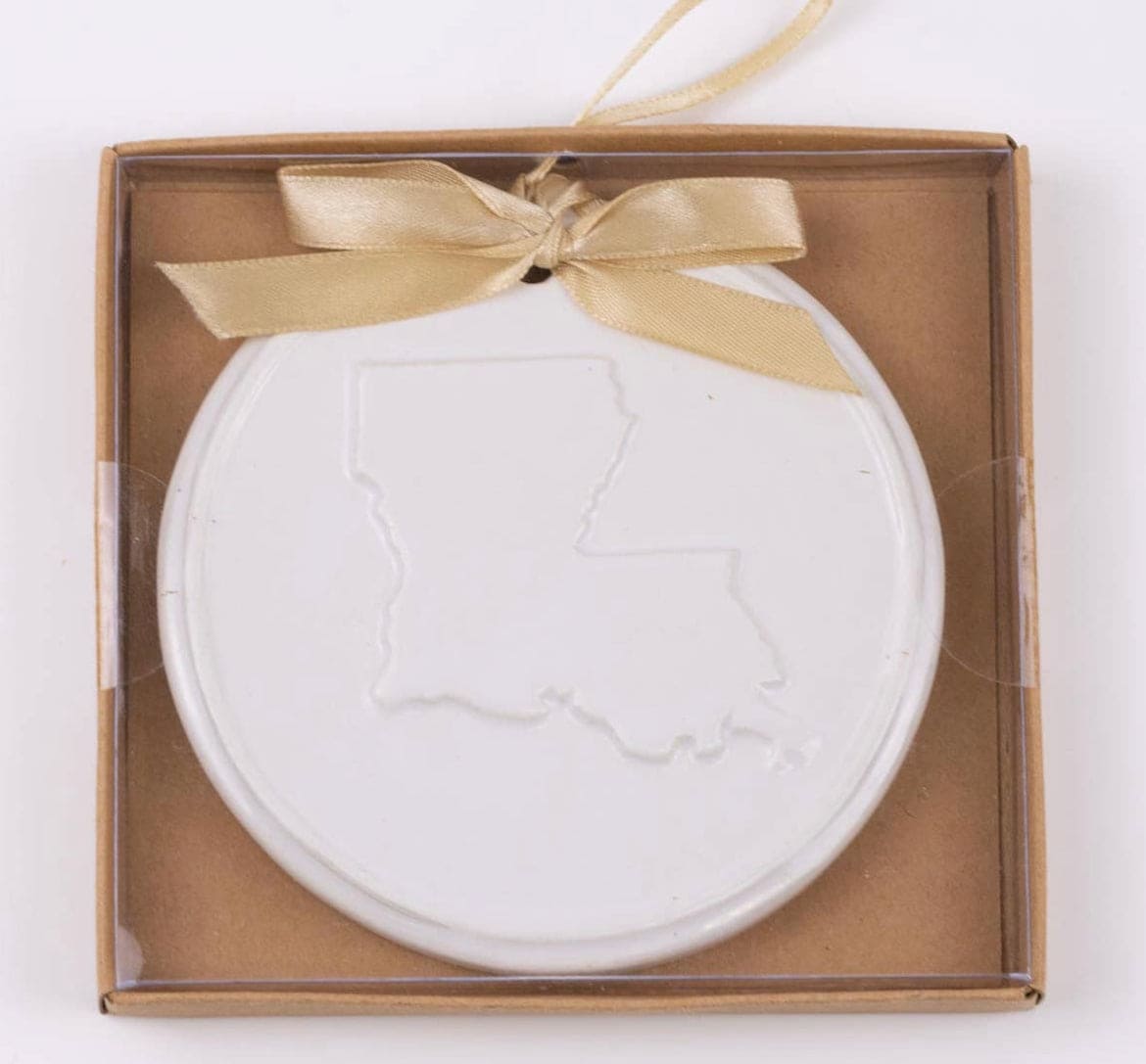 Holiday ornaments LA white