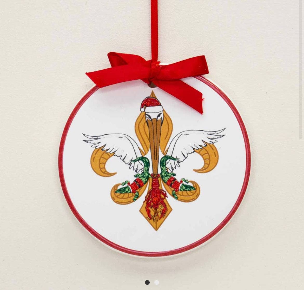 Holiday ornaments Cajun fleur of Lis