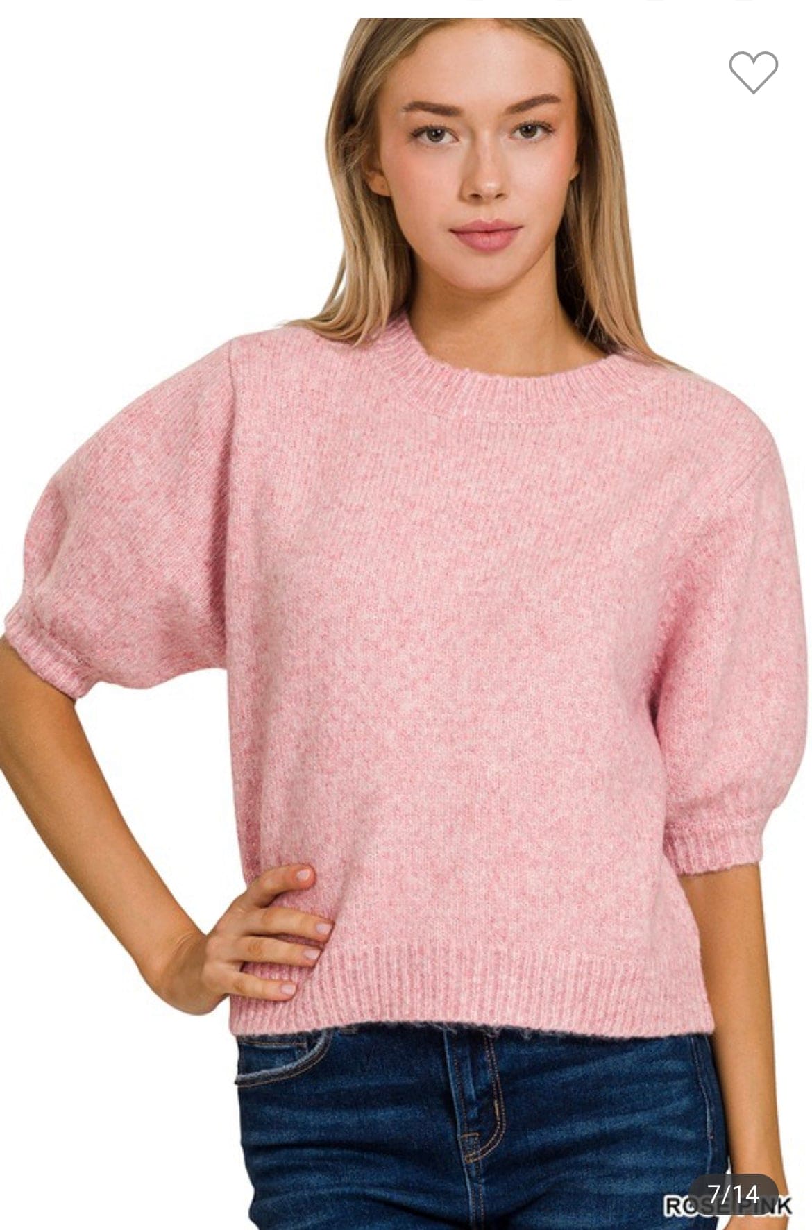 Puff sleeve sweater