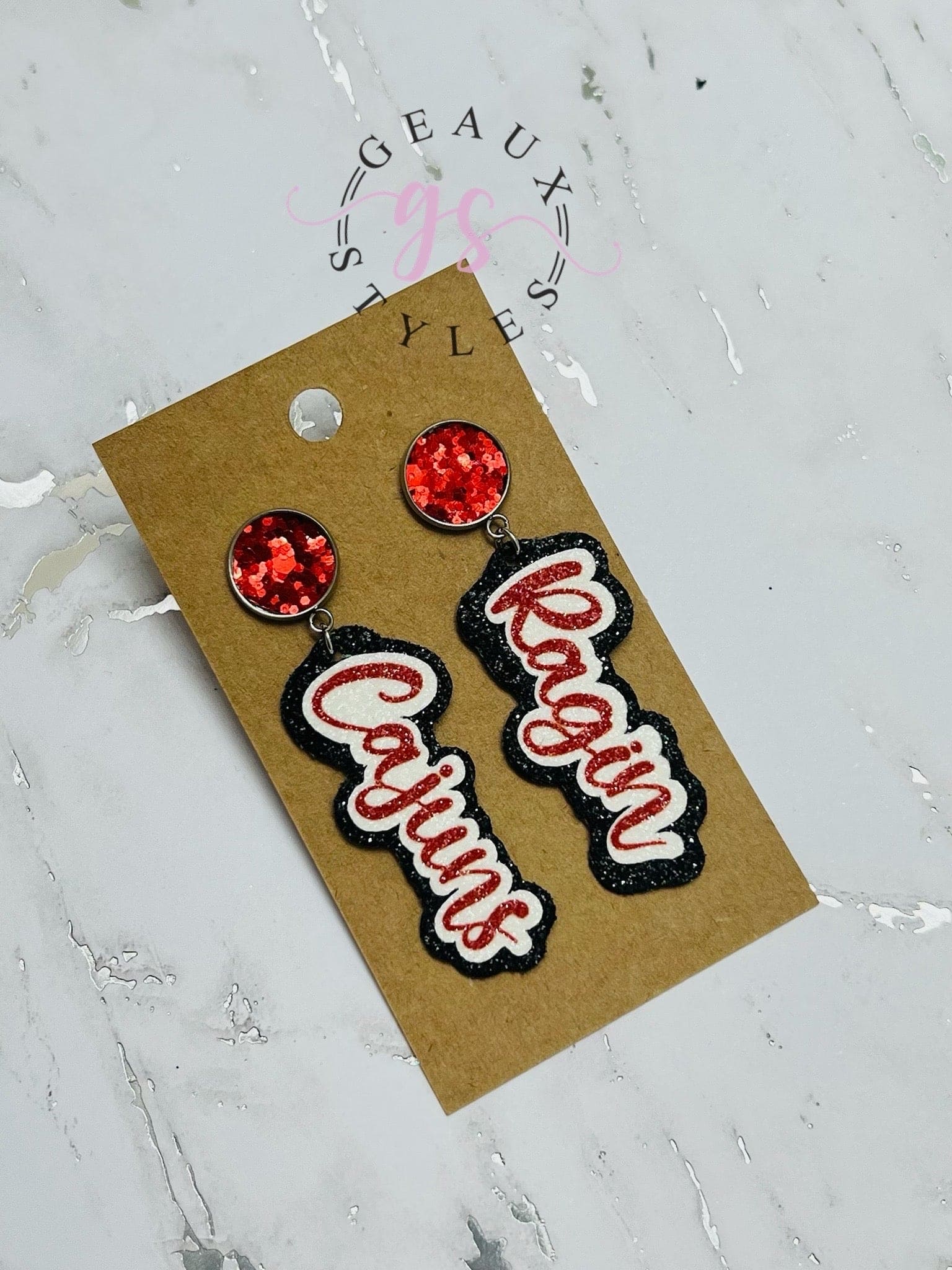 School spirit earrings