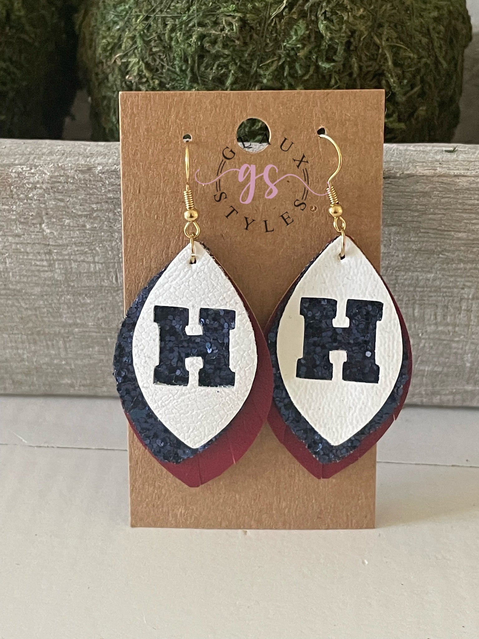 School spirit earrings Hannan H