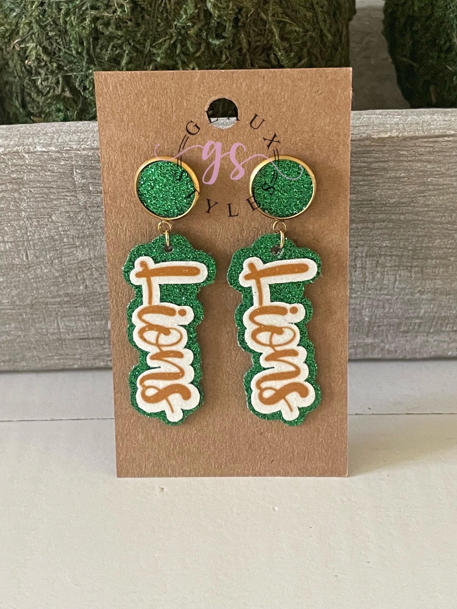 School spirit earrings