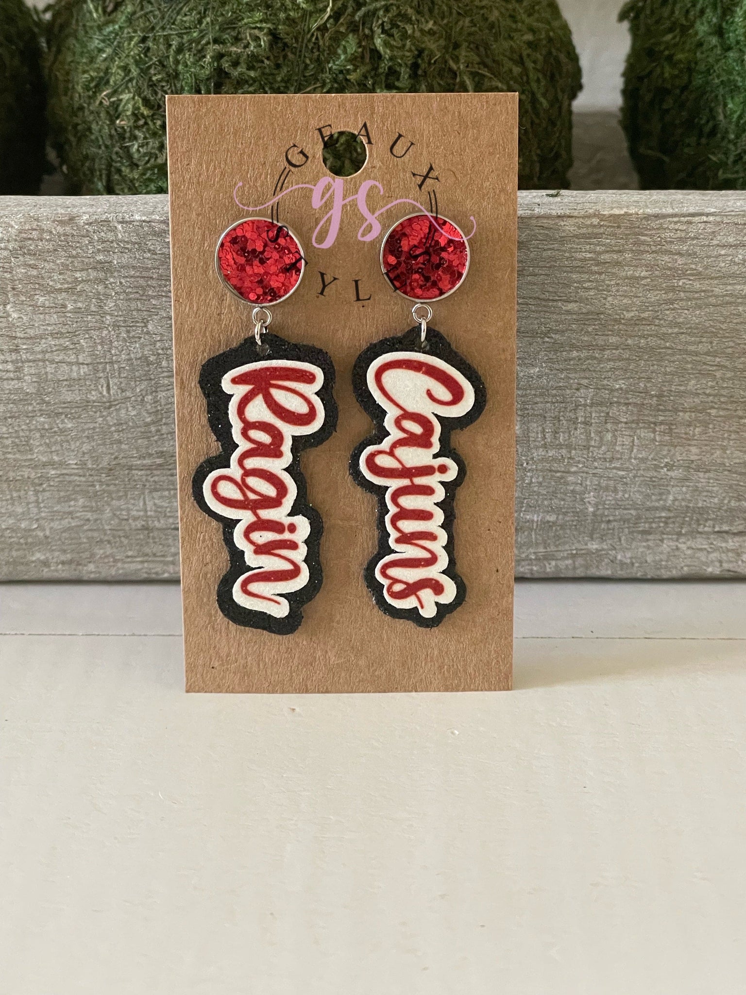 School spirit earrings Cajun