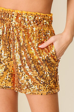 Sequin shorts