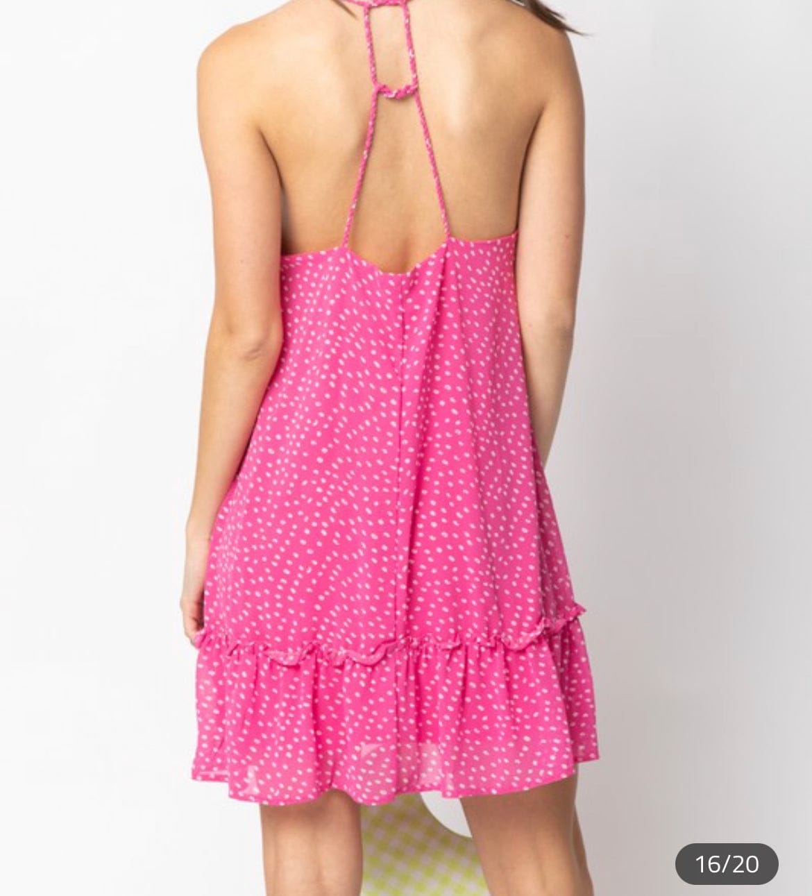 Sleeveless woven open back