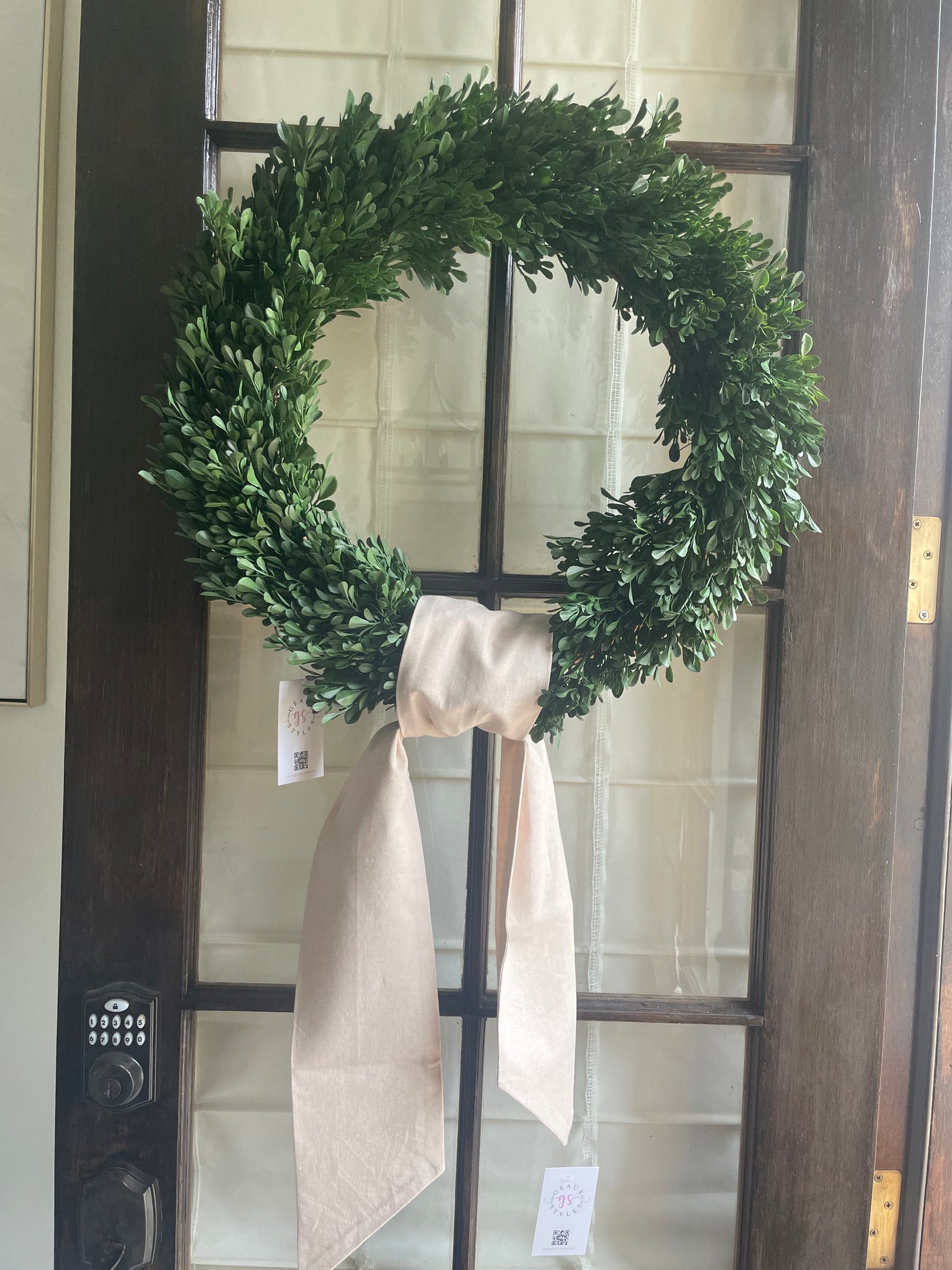 Wreath sashes Natural 54"