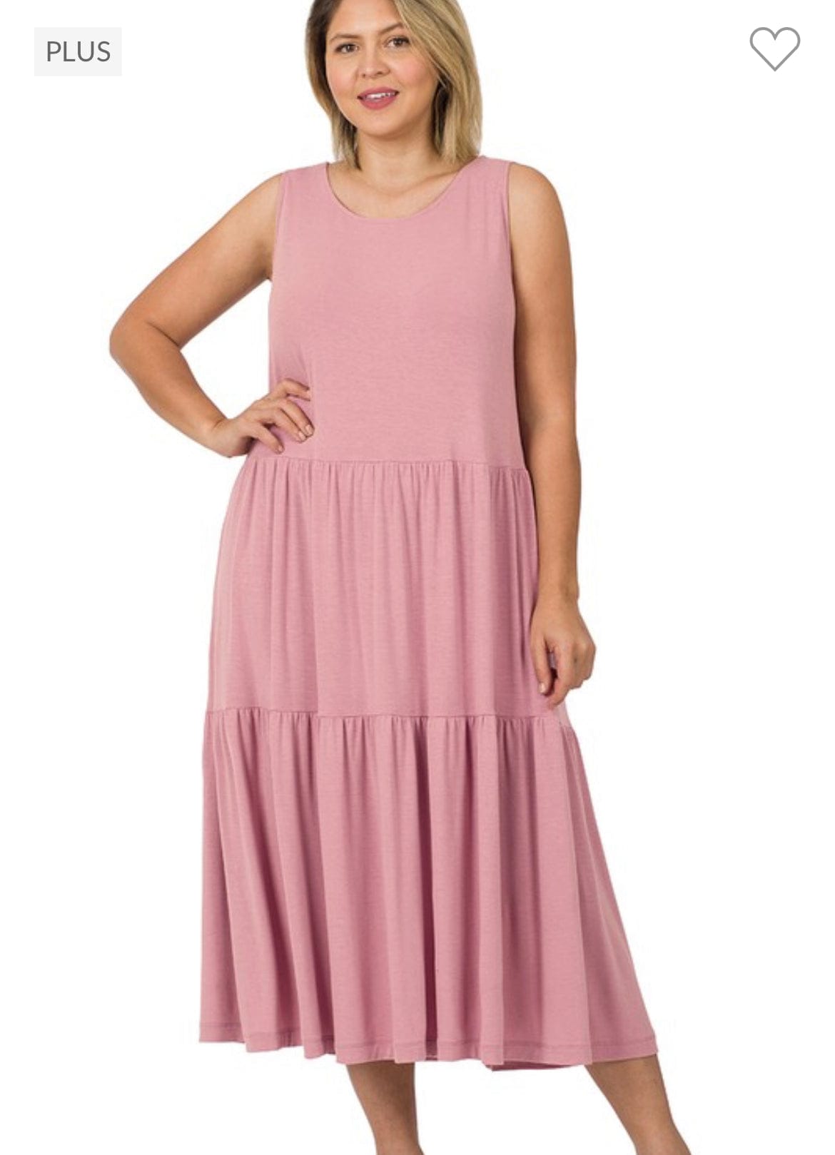 Rose midi sleeveless dress Geaux Styles